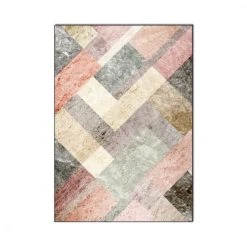 Universal 120 * 160cm élégant Moderne Rose Gris Marbre Patchwork Salon Chambre...