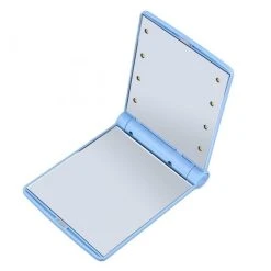 Wewoo 2 PCS Lady Cosmétique Miroir De Vanité Se Pliant Poche Portable Ampo...