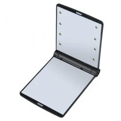 Wewoo 2 PCS Lady Cosmétique Miroir De Vanité Se Pliant Poche Portable Ampo...