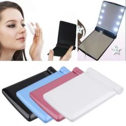 Wewoo 2 PCS Lady Cosmétique Miroir De Vanité Se Pliant Poche Portable Ampo... -Magasin Joss & Main 2 pcs lady cosmetique miroir de vanite se pliant poche portable ampoules declairage a led integrees rose 10556120 27421954 1140x1140
