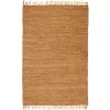 VidaXL Tapis Chindi Cuir Tissé à La Main 160 X 230 Cm Brun Roux