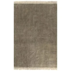 VidaXL Tapis Kilim Coton 200 X 290 Cm Taupe