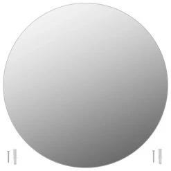 VidaXL Miroir Rond Sans Cadre 80 Cm Verre -Magasin Joss & Main 8719883587868 a en hd 1