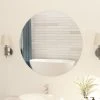 VidaXL Miroir Rond Sans Cadre 80 Cm Verre