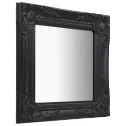 Alternative view of VidaXL Miroir Mural Style Baroque 40x40 Cm Noir
