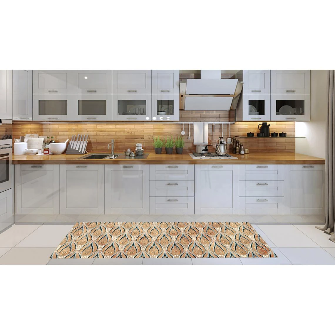 ALTER Chemin De Cuisine, 100% Made In Italy, Tapis Antitache Avec Impression... 4 ALTER Chemin De Cuisine, 100% Made In Italy, Tapis Antitache Avec Impression... – Image 2