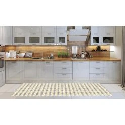 Alternative view of ALTER Chemin De Cuisine, 100% Made In Italy, Tapis Résistant Aux Taches Ave...
