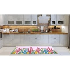 Alternative view of ALTER Chemin De Cuisine, 100% Made In Italy, Tapis Résistant Aux Taches Ave...