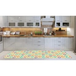 Alternative view of ALTER Chemin De Cuisine, 100% Made In Italy, Tapis Résistant Aux Taches Ave...