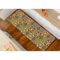 Alternative view of ALTER Chemin De Cuisine, 100% Made In Italy, Tapis Résistant Aux Taches Ave...