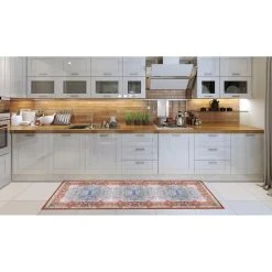 Alternative view of ALTER Chemin De Cuisine, 100% Made In Italy, Tapis Résistant Aux Taches Ave...