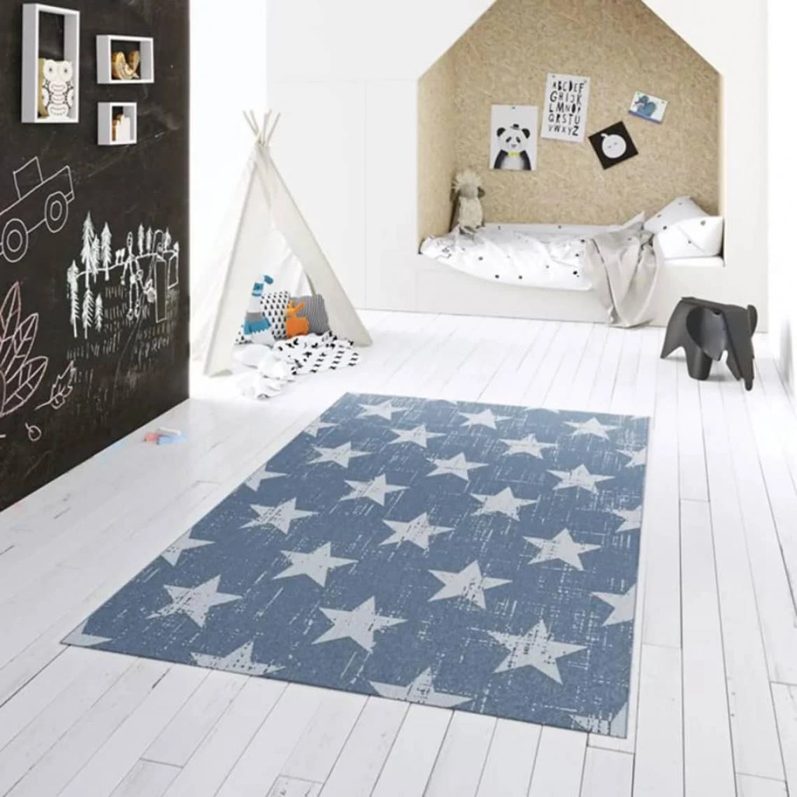 Dutch-lifestyle Dutch Lifestyle Tapis Pour Enfants Miami 120x170 Cm Étoiles Bleu 3 Dutch-lifestyle Dutch Lifestyle Tapis Pour Enfants Miami 120x170 Cm Étoiles Bleu