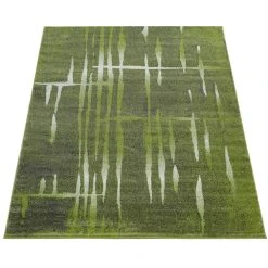 Paco Home Tapis Design Moderne Poil Court Trendy Vert Blanc Moucheté -Magasin Joss & Main ece 924 green 1