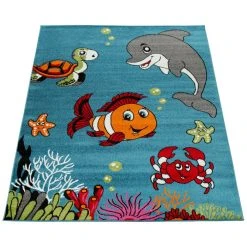 Paco Home Tapis Pour Enfant Poisson-Clown Turquoise Chambre D'enfant Tapis Motif... -Magasin Joss & Main ece 950 tuerkis
