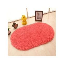 Wewoo Tapis En Fausse Fourruretapis De Bain Antidérapantstapistapis De Cham... -Magasin Joss & Main fausse fourrure tapis de bain solide antiderapant de chambre enfants de salon ovaletaille 50x80cm ro 1