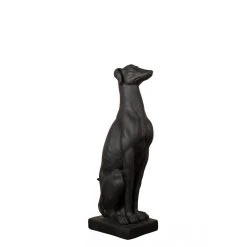 Chehoma Figurine De Chien Noir Assis