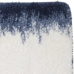GUY LEVASSEUR ILYES - Tapis De Bain En Polyester Fantaisie Bleu Et Blanc 60x120cm -Magasin Joss & Main ilyes tapis de bain en polyester fantaisie bleu et blanc 60x120cm 13911132 38576586 1140x1140