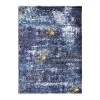 Thedecofactory IMPRESSION ART - Tapis Extra-doux Effet Peinture Bleu Foncé 120x170