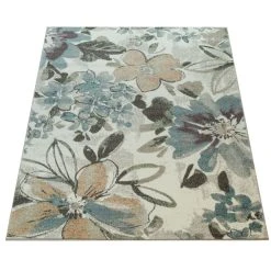 Paco Home Créateur Tapis Moderne Salon Fleurs Motif Pastel Tons En Vert Bleu Cr... -Magasin Joss & Main kos 515 multicolored 1