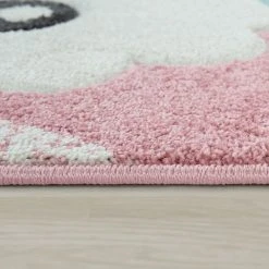 Paco Home Tapis Enfant Chambre Enfant Aspect 3D Adorable Alpaga Design Tons Past... 7 Paco Home Tapis Enfant Chambre Enfant Aspect 3D Adorable Alpaga Design Tons Past... -Magasin Joss & Main kurzflor kinderteppich spielteppich kinderzimmer 3d optik alpaka motiv indianer feder konturenschnitt pink 2