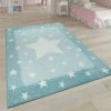 Paco Home Tapis Enfant Chambre Enfant 3D Adorable Bordure Étoiles Design En Pas... 2 Paco Home Tapis Enfant Chambre Enfant 3D Adorable Bordure Étoiles Design En Pas... -Magasin Joss & Main kurzflor kinderteppich spielteppich kinderzimmer stern design sterne borduere pastell konturenschnitt blau 1
