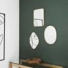 TOILINUX Lot De 3 Miroirs Avec Contours En Métal - Doré -Magasin Joss & Main lot de 3 miroirs avec contours en metal dore 13620494 37469370 1140x1140