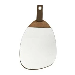 TOILINUX Lot De 3 Miroirs Avec Détail Effet Bois En MDF - Marron -Magasin Joss & Main lot de 3 miroirs avec detail effet bois en mdf marron 13620516 37469458 1140x1140