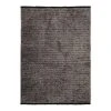 Thedecofactory MILAN - Tapis Tissé Plat Coton Noir Et Reflet Lumière Anthracite 160...