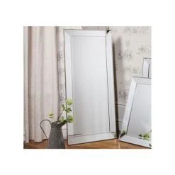 Vente-unique Miroir En Bois D'eucalyptus DARCY - L. 50 X H. 170 Cm - Argenté -Magasin Joss & Main miroir 377791 1