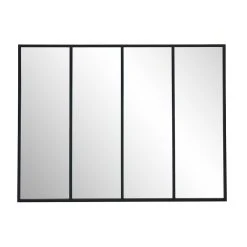 Vente-unique Miroir Fenêtre Atelier Style Industriel En Fer DUDLEY - L. 120 X H. 9... -Magasin Joss & Main miroir 380847