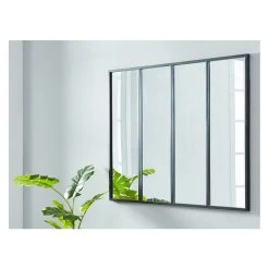 Vente-unique Miroir Fenêtre Atelier Style Industriel En Fer DUDLEY - L. 120 X H. 9... -Magasin Joss & Main miroir 380853 1