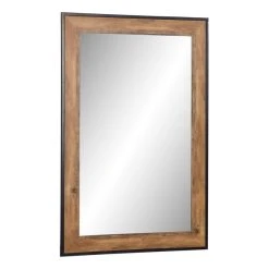 BUT Miroir 80x120 Cm CLEVELAND Naturel / Noir