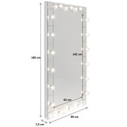 Karedesign Miroir à Poser Make Up 160x80cm Kare Design -Magasin Joss & Main miroir a poser make up 160x80cm kare design 7991867 20252883 1140x1140