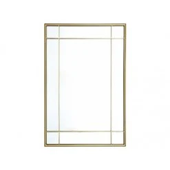 Vente-unique Miroir Verrière En Métal ANAIS - L. 80 X H. 120 Cm - Doré Antique