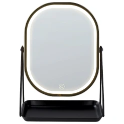 Beliani Miroir De Maquillage Avec LED 20 X 22 Cm Doré DORDOGNE -Magasin Joss & Main miroir de maquillage avec led 20 x 22 cm dore dordogne 14074822 39089762 1140x1140
