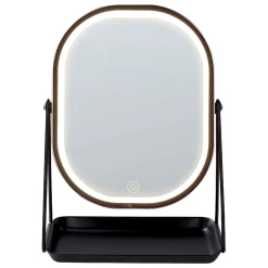 Beliani Miroir De Maquillage Avec LED 20 X 22 Cm Rose Doré DORDOGNE -Magasin Joss & Main miroir de maquillage avec led 20 x 22 cm rose dore dordogne 14074794 39089654 1140x1140