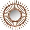Other Miroir En Bois Boho Dans Un Cadre En Bois, Rond 50 Cm