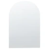 Beliani Miroir Mural Arqué 50 X 75 Cm Argenté ANNECY