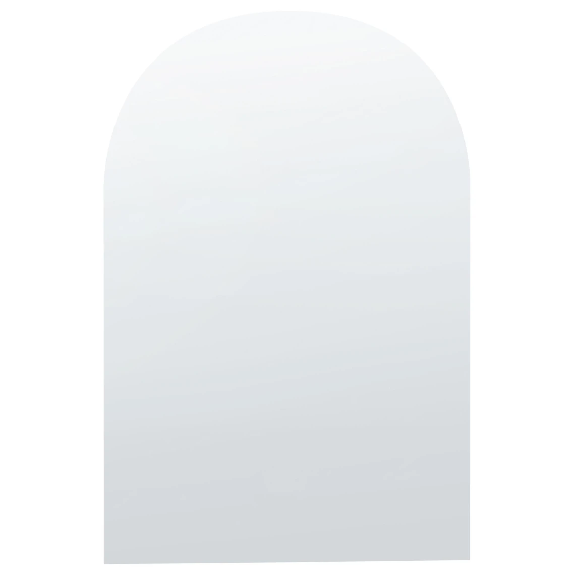 Beliani Miroir Mural Arqué 50 X 75 Cm Argenté ANNECY 3 Beliani Miroir Mural Arqué 50 X 75 Cm Argenté ANNECY