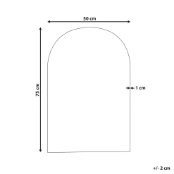 Beliani Miroir Mural Arqué 50 X 75 Cm Argenté ANNECY 7 Beliani Miroir Mural Arqué 50 X 75 Cm Argenté ANNECY -Magasin Joss & Main miroir mural arque 50 x 75 cm argente annecy 14044750 38981782 1140x1140