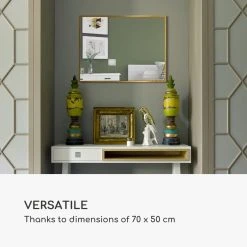 Miroir Mural - Croxley Casa Chic By Blumfeldt - Cadre Métallique - 70... -Magasin Joss & Main miroir mural croxley casa chic by blumfeldt cadre metallique 70 x 50cm dore 12267940 32655656 1140x1140