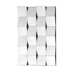 Paris Prix Miroir Mural Design Poséidon 90cm Argent