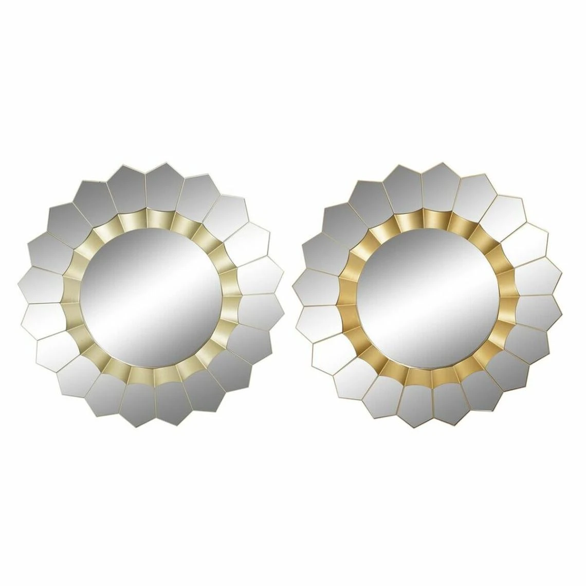 Miroir Mural DKD Home Decor Miroir Champagne Doré Polypropylène (55 ... 3 Miroir Mural DKD Home Decor Miroir Champagne Doré Polypropylène (55 ...