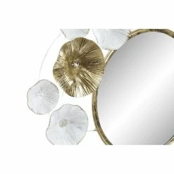Miroir Mural DKD Home Decor Verre Doré Métal Blanc Fleurs (60 X 5 X ... -Magasin Joss & Main miroir mural dkd home decor verre dore metal blanc fleurs 60 x 5 x 60 cm 13635094 37507692 1140x1140