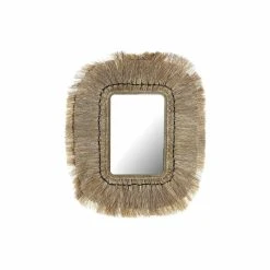 Miroir Mural DKD Home Decor Verre Naturel Jute (50 X 2 X 60 Cm)