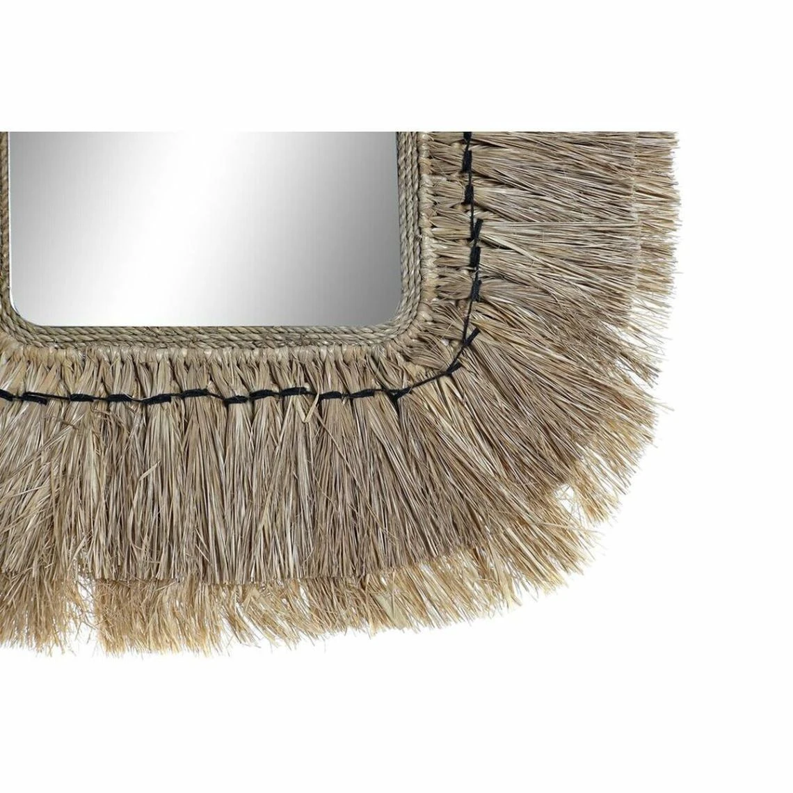 Miroir Mural DKD Home Decor Verre Naturel Jute (50 X 2 X 60 Cm) 4 Miroir Mural DKD Home Decor Verre Naturel Jute (50 X 2 X 60 Cm) – Image 2