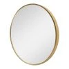 Miroir Mural Modugno Rond Diamètre 60 Cm Doré [en.casa]