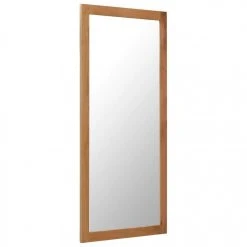 Alternative view of Decoshop26 Miroir Mural Rectangulaire 50x140 Cm En Bois De Chêne Massif DEC02275...