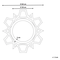 Beliani Miroir Mural Rond Bois Clair ø 60 Cm ZAPOPAN -Magasin Joss & Main miroir mural rond bois clair o 60 cm zapopan 14074796 39089660 1140x1140