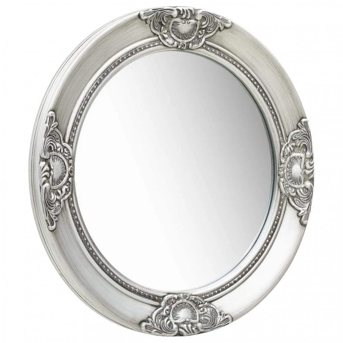 Decoshop26 Miroir Mural Rond Style Baroque 50 Cm Argenté DEC022888 4 Decoshop26 Miroir Mural Rond Style Baroque 50 Cm Argenté DEC022888 – Image 2